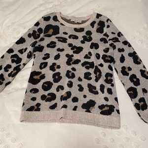 Cheetah print sweater